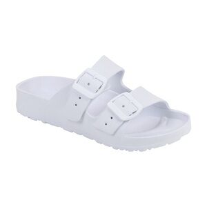 Women’s White Double Strap Sandals